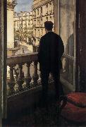 Gustave Caillebotte Young man near ther door painting